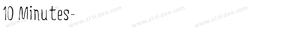 10 Minutes字体转换